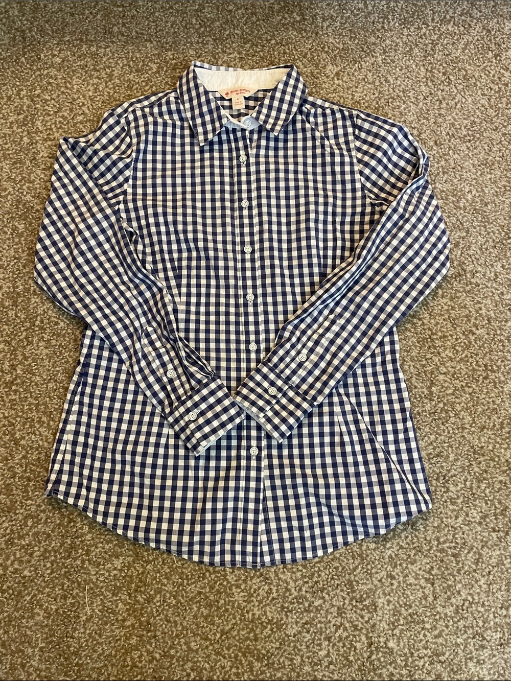 Brooks Brothers Red Fleece Gingham Button-Down Shirt